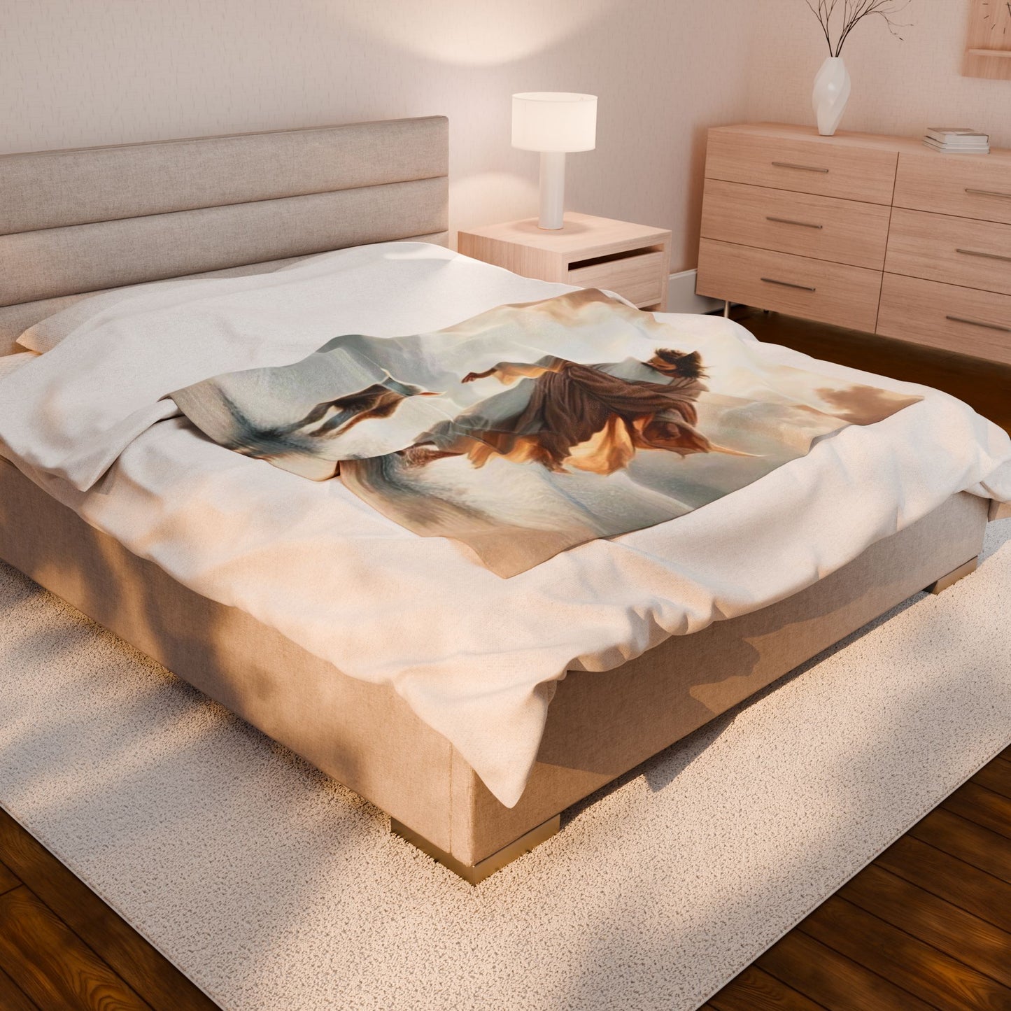 Jesus with Lamb Blanket