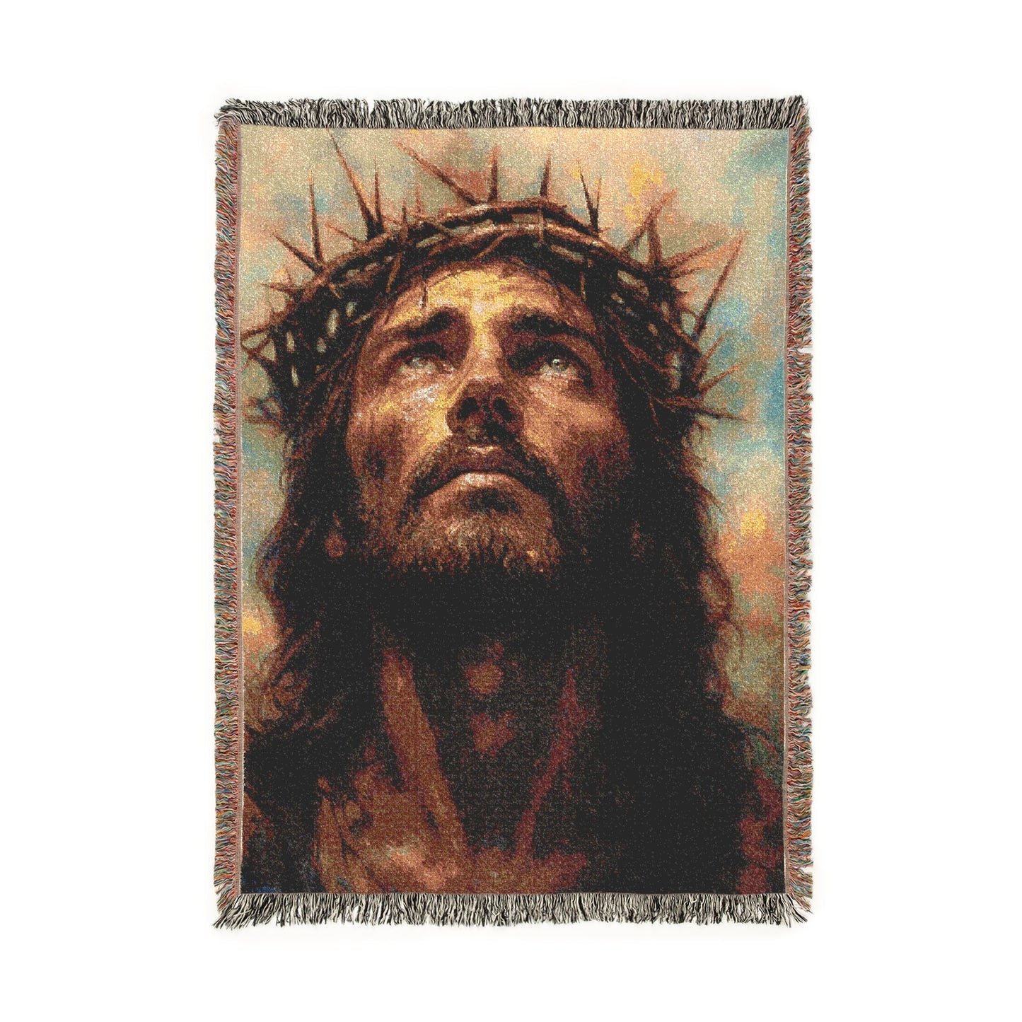 Crown of Thorns Jesus Blanket